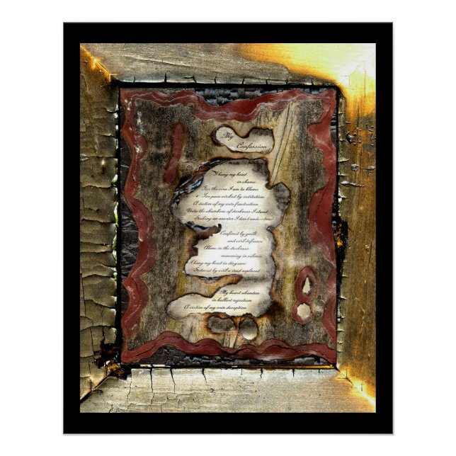 Póster Mi confesión (Anverso)