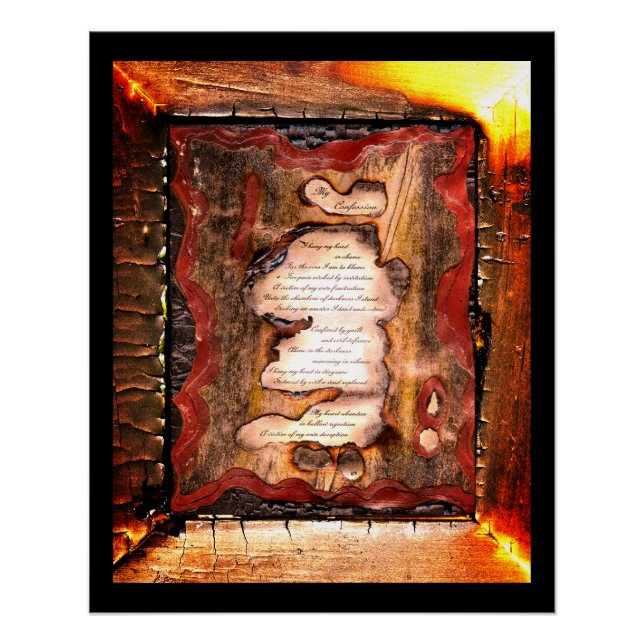 Póster Mi confesión (Anverso)