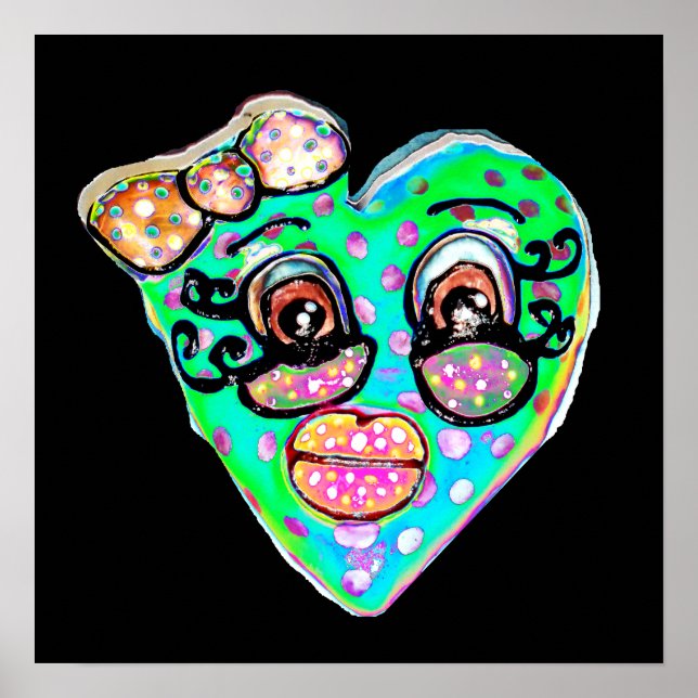 Póster Mi corazón azul (Frente)