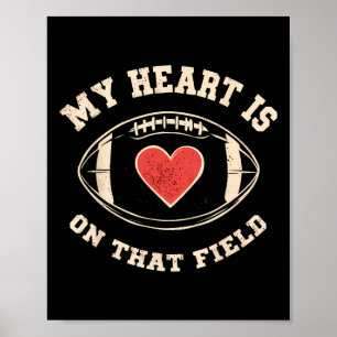 Póster Mi corazón está en ese campo – Fútbol divertido