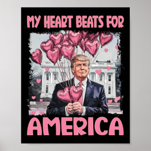 Póster Mi corazón late por el día de San Valentín de Trum