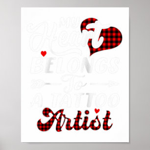 Póster Mi Corazón Pertenece A Un Artista De Tatuajes Shir