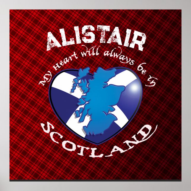 Póster ¡Mi corazón siempre estará en SCOTLAND! (Frente)