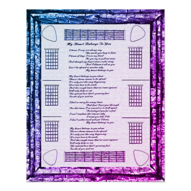 Póster Mi Corazón Te Pertenece (Anverso)