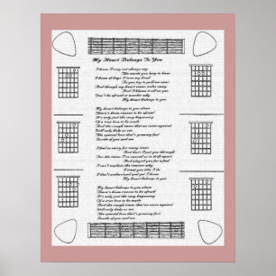 Póster Mi Corazón Te Pertenece