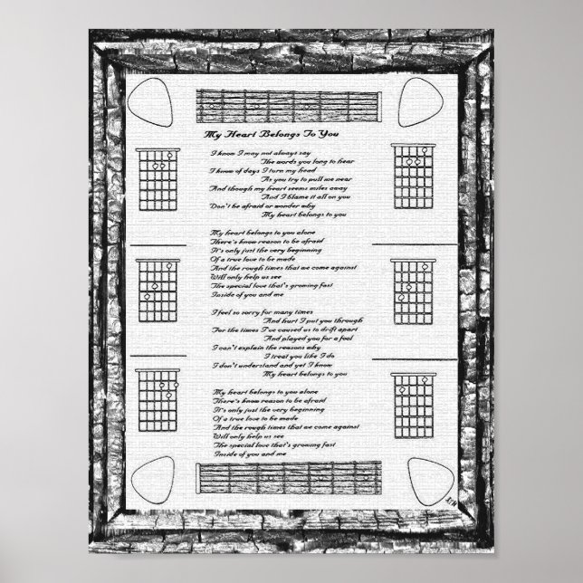 Póster Mi Corazón Te Pertenece (Frente)