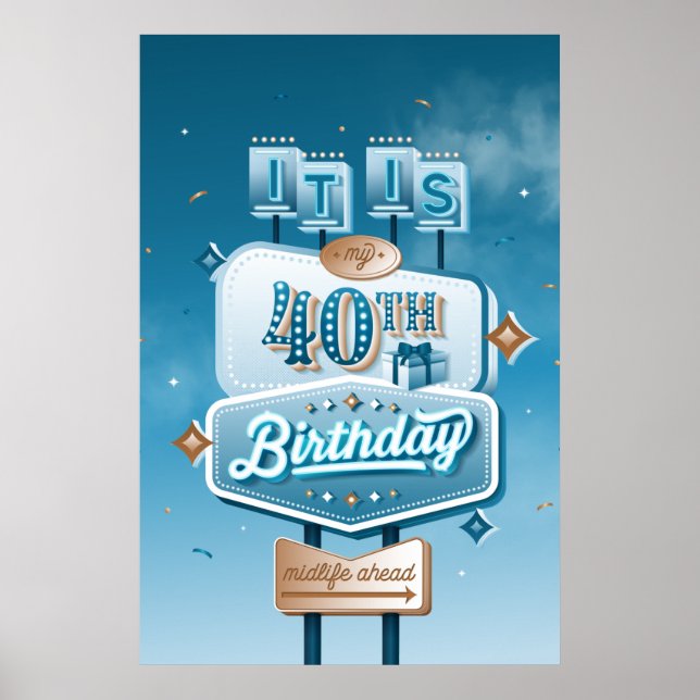 Póster Mi cuarto Poster de cumpleaños (24x36) (Frente)