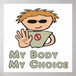 Póster Mi cuerpo mi elección
