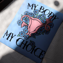 Póster Mi cuerpo Mi elección Feminista Pro-elección