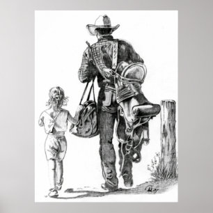 Póster Mi Dad´s un vaquero