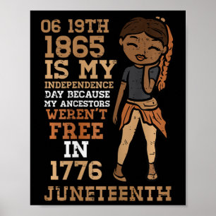Póster Mi Día de la Independencia Diecinueve Mujeres Chic