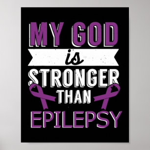 Póster Mi Dios Es Más Fuerte Que El Mes De La Epilepsia D