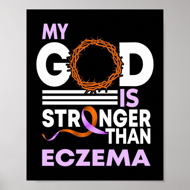 Póster Mi Dios Es Más Fuerte Que La Cinta De Concienciaci (Frente)