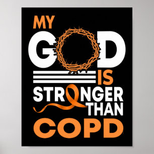 Póster Mi Dios Es Más Fuerte Que La Cinta De Concienciaci