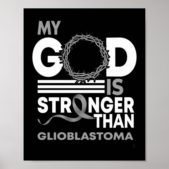 Póster Mi Dios Es Más Fuerte Que La Conciencia De Gliobla (Frente)
