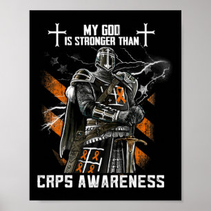 Póster Mi Dios Es Más Fuerte Que La Conciencia Del Crps