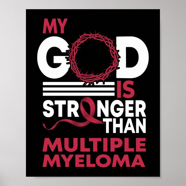 Póster Mi Dios Es Más Fuerte Que La Conciencia Sobre Múlt (Frente)
