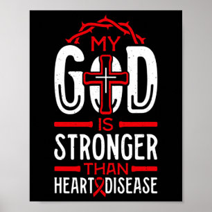 Póster Mi Dios Es Más Fuerte Que Sobreviviente De Enferme