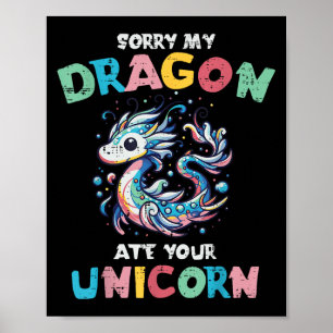 Póster Mi dragón se comió a tu hijo de Chicas divertidos 