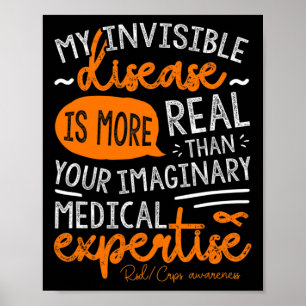 Póster Mi Enfermedad Invisible Es Real