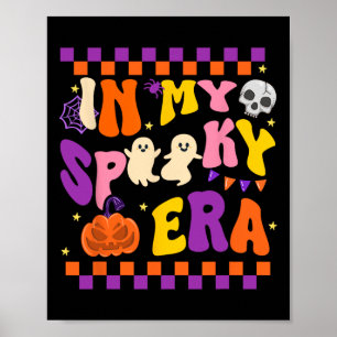 Póster Mi era espeluznante y divertida Halloween