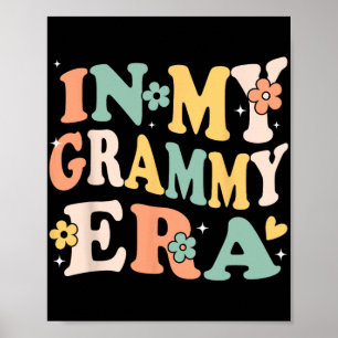 Póster Mi Era Grammy Divertida Sarcástica Groovy Retro Ma