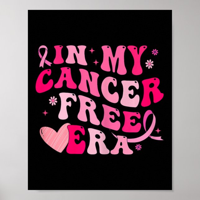 Póster Mi era libre de cáncer Conciencia sobre el cáncer  (Frente)