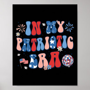 Póster Mi Era Patriótica Retro 4 De Julio Chicas Gr