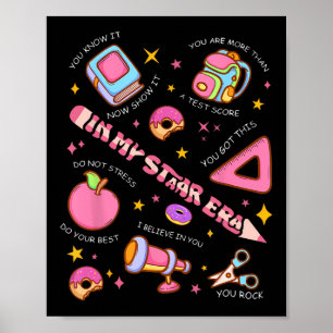 Póster Mi era Staar Prueba Motivativa Día Funny T