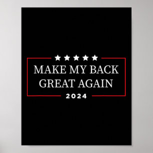 Póster Mi espalda grande de nuevo 2024 - Gracioso Trump I