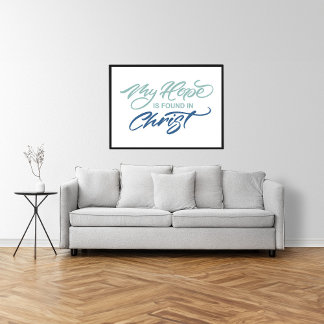 Póster Mi esperanza se encuentra en la mano de Cristo dej