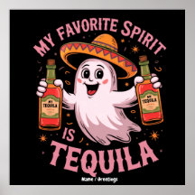 Mi Espíritu Favorito Es Tequila Halloween Bebiendo