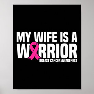 Póster Mi Esposa Es Un Guerrero Con Cáncer De Mama De Cin