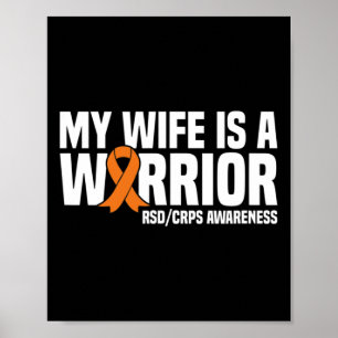 Póster Mi Esposa Es Una Naranja Guerrera Ribbon Rsdcrps A