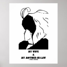 Póster Mi esposa y mi suegra (ilusión óptica)