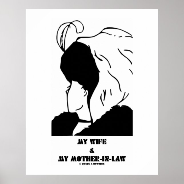 Póster Mi esposa y mi suegra (ilusión óptica) (Frente)