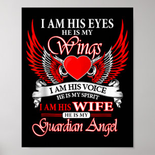 Póster Mi esposo mi ángel de la guarda memoria del cielo