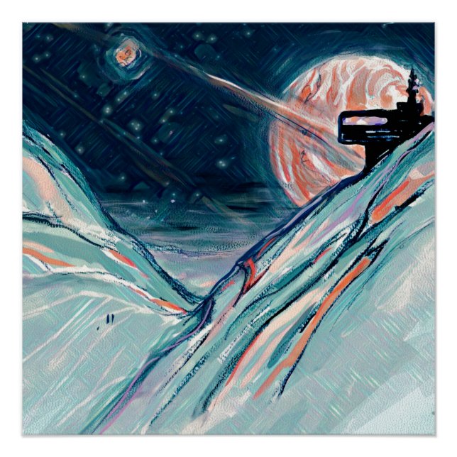 Póster Mi futuro hogar en el espacio (Anverso)