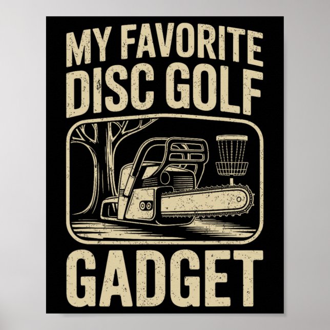 Póster Mi gadget favorito de golf de disco Divertido golf (Frente)