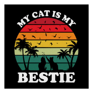 Póster Mi gato es mi mejor amigo
