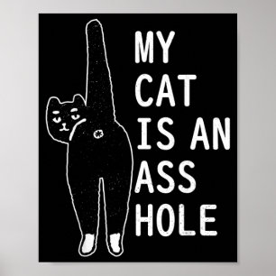Póster Mi gato es una divertida mascota felina de Hallowe