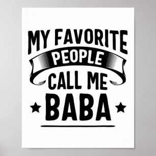 Póster Mi Gente Favorita Me Llama Día De Los Padres