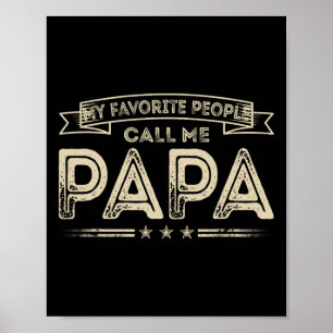 Póster Mi gente favorita me llama papá Fath divertida del