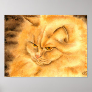 Póster Mi ginger gato favorito