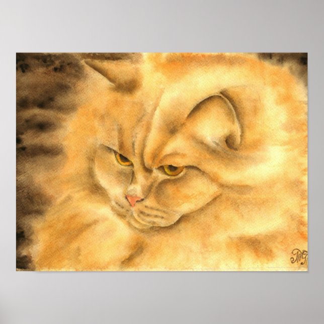 Póster Mi ginger gato favorito (Frente)