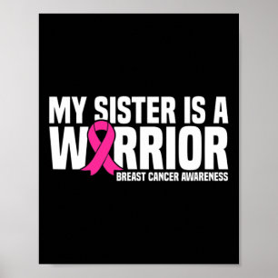 Póster Mi Hermana Es Un Cáncer De Mama De Cinta Rosa De G