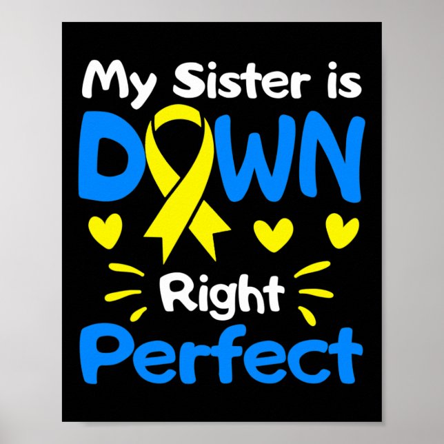 Póster Mi Hermana Está Abajo Perfectamente Awar (Frente)