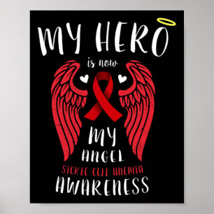 Póster Mi héroe ahora es mi ángel - recuerdo de anemia fa