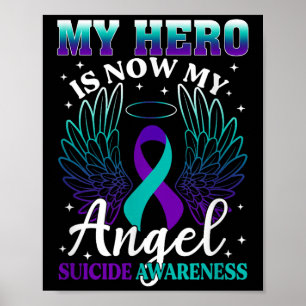 Póster Mi héroe ahora es mi ángel Suicidio Turquesa S