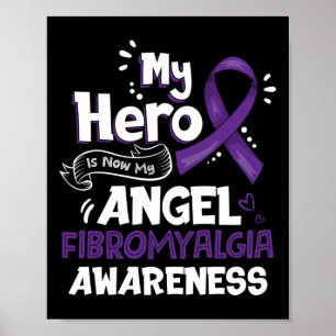 Póster Mi Héroe Es Ahora Mi Ángel Fibromialgia Gif